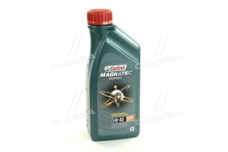 Олива моторна 5W-40 MAGNATEC DIESEL DPF API SN/CF, ACEA C3, GM dexos2, 1л, синт. CASTROL 1502B8