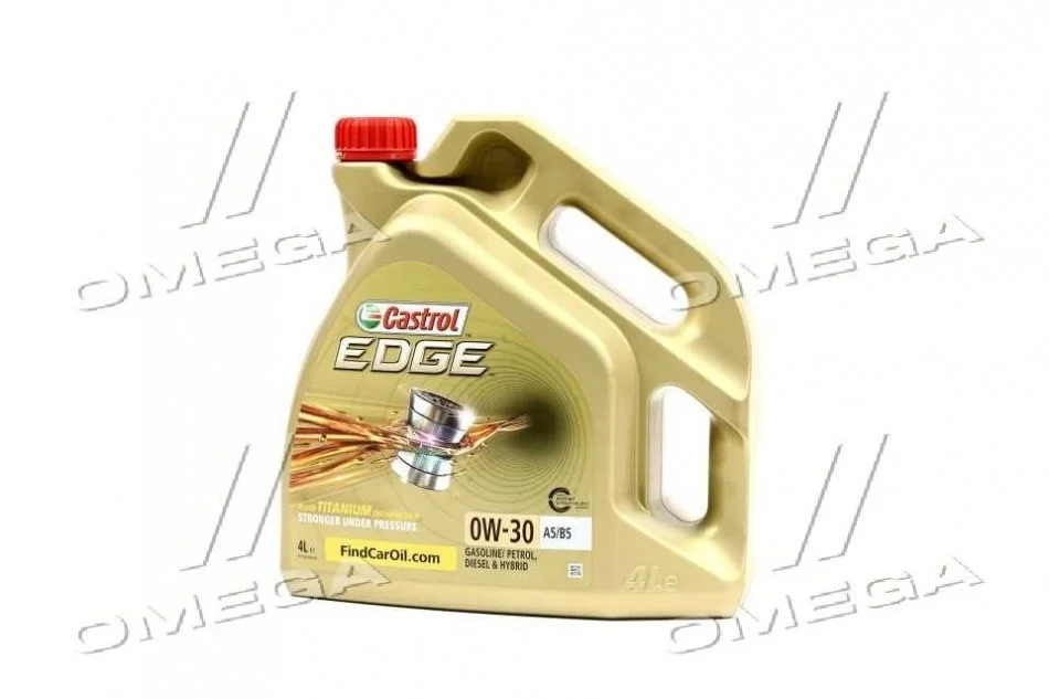 Олива моторна 0W-30 Castrol EDGE ACEA A5/B5, 4л, синт. CASTROL 1531B1 (фото 1)