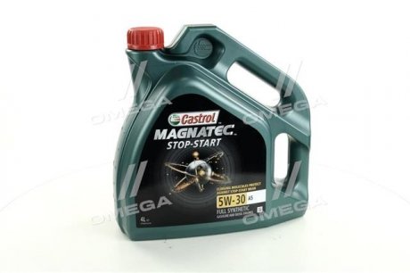 Масло ДВС 5W-30 MAGNATEC STOP-START API SN, ACEA A5/B5, ILSAC GF-5, 4л, CASTROL 15CA43 (фото 1)