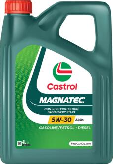 Масло ДВС 5W-30 MAGNATEC ACEA A3/B4, 4л, синт. CASTROL 15F67E