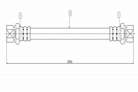 Шланг гальмівний CAVO C800 257A