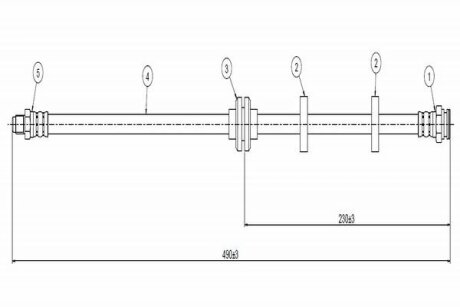 Шланг гальмівний CAVO C800 904A