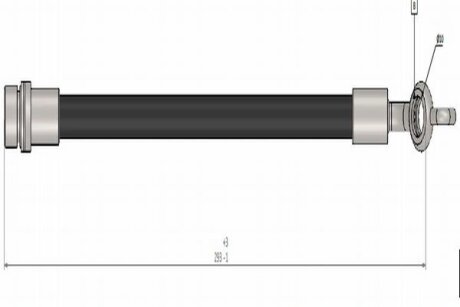 Шланг гальмівний CAVO C900 446A