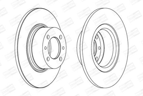 Диск гальмівний ВАЗ 2101 передн. (2 шт.) CHAMPION 561074CH