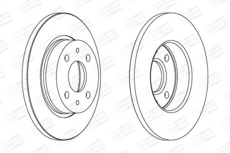 Диск гальмівний ВАЗ 2108 передн. (2 шт.) CHAMPION 561388CH