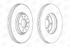 Диск тормозной передний (кртано 2) Opel Astra (G,H), Corsa D, Zafira B (CHAMPION 562240CH (фото 2)