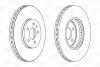 Диск тормозной передний (кртано 2) Audi A4 (B8), Q5 (08-11) CHAMPION 562511CH (фото 2)