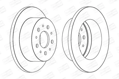Диск тормозной задний (кратно 2шт.) Citroen Jumper (06-)/Fiat Ducato (06-)/Peuge CHAMPION 562526CH