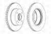 Диск тормозной передний (кртано 2) Ford Fiesta VI CHAMPION 562539CH (фото 2)