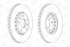 Диск тормозной передний (кртано 2) Renault Megane III, Scenic III, Fluence (10-) CHAMPION 562595CH (фото 2)