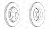 Диск тормозной передний (кртано 2) Honda CR-V (III,IV) CHAMPION 562746CH (фото 2)