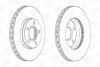 Диск тормозной передний (кртано 2) Ford Focus III CHAMPION 562752CH (фото 2)