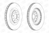 Диск тормозной передний (кртано 2) Fiat Doblo (10-)/ Opel Combo (12-) CHAMPION 562760CH (фото 2)