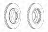 Диск тормозной передний (кртано 2) Kia Sorento I CHAMPION 562772CH (фото 2)