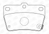 Колодки тормозные дисковые задние TOYOTA RAV4 CHAMPION 572488CH (фото 1)
