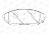 Колодки тормозные дисковые передние KIA SORENTO I (JC) 02-11|MAZDA 626 II (GC) 82-90 CHAMPION 572511CH (фото 1)