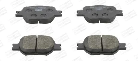 Колодки тормозные дисковые передние TOYOTA CALDINA Estate (_T24_) 02-07, CELICA Coupe (_T23_) 99-06 CHAMPION 572517CH