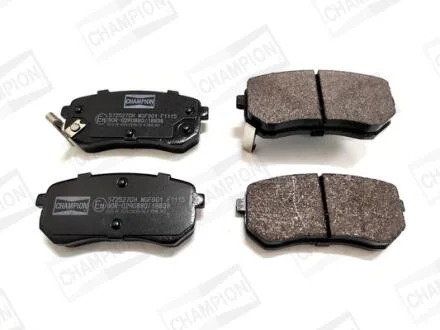 Фото 1 - колодки тормозные дисковые задние HYUNDAI i10 I (PA) 07-|KIA PICANTO I (SA) 04-12 CHAMPION 572527CH Колодки тормозные дисковые задние HYUNDAI i10 I (PA) 07-|KIA PICANTO I (SA) 04-12 CHAMPION 572527CH (фото 1)
