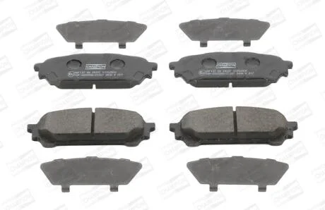 Колодки тормозные дисковые задние SUBARU FORESTER (SG_) 02-12, IMPREZA Estate (GG) 00-08  CHAMPION 572529CH