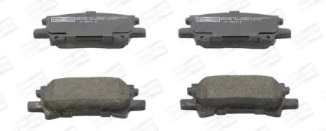 Колодки тормозные дисковые задние LEXUS RX (_U3_) 03-08|TOYOTA HARRIER (_U3_) 03-13  CHAMPION 572621CH