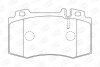 Колодки тормозные дисковые передние MB C-Class (W203), E-Class (W211) CHAMPION 573092CH (фото 2)