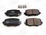 Колодки тормозные дисковые задние Fiat 500X (14-)/ Jeep Renegade (14-), Compass CHAMPION 573693CH (фото 1)