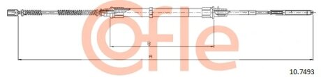 Трос ручного гальма зад. COFLE 107493