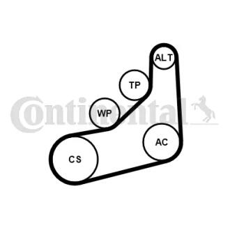 Автозапчастина Contitech 6PK1157EXTRAK1