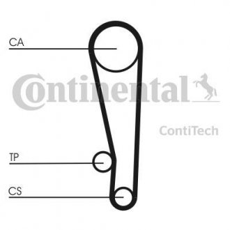 Комплект ременя ГРМ Contitech CT1013K1