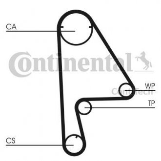 Комплект ременя ГРМ Contitech CT862K1