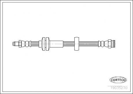 Шланг гальмівний CORTECO 19035270