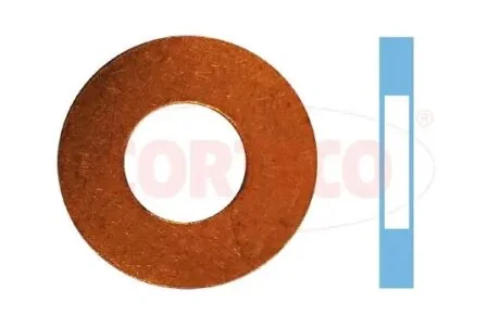 Кольцо уплотнительное форсунки медное PSA 1.6 Hdi (компл. 4шт) Cortec CORTECO 49430669