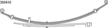Рессора листовая Mitsubishi L200 (06-16)  CS Germany 1036041000