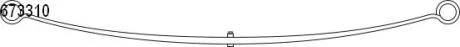 Рессора листовая Citroen/Fiat/Peugeot Jumper/Ducato/Boxer (94-06) CS Germany 1067331000