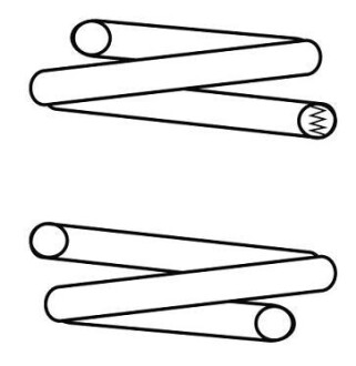 Пружина подвески задняя (кратно 2) (L=230) BMW 3 (E46) (90-07) CS Germany 14101532