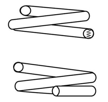 Пружина подвески передняя (кратно 2) Toyota Avensis (T25) 2.0D, 2.2, 2.4 (03-08) CS Germany 14872803