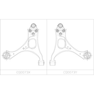 Важіль нижній R (з кульовою опорою) Honda Civic 05-12 CTR CQ0073Y