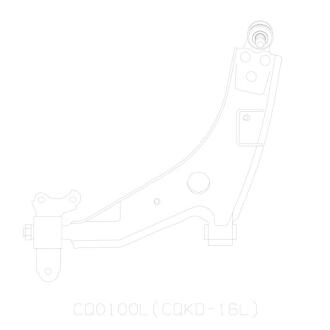 Важіль підвіски нижній L Chevrolet Epica 06-11 OLD CQKD-16L CTR CQ0100L