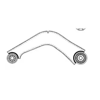 Важіль задній верх R Ford Edge 15- Galaxy S-Max Lincoln MKX (вир-во) CTR CQ0553R