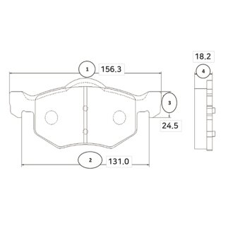 Колодки гальм Mazda Tribute 00- передн. OLD CKF-17 CTR GK0162 (фото 1)