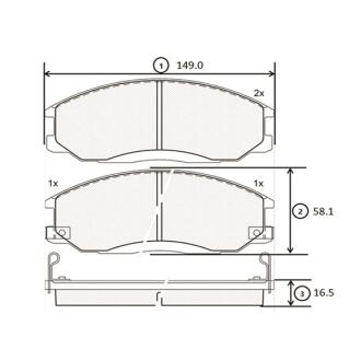Колодки гальм Hyundai H-1, Starex 03MY передн. OLD CKKH-24 CTR GK0478