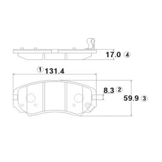 Колодки гальм Hyundai Elantra, KIA Sportage передн. OLD CKKH-37 CTR GK0491