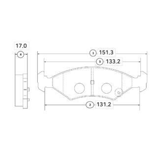 Колодки гальм KIA Mentor 95-97 Shuma 97-01 Sportage 94-03 передн. OLD CKKK-22 CTR GK0528