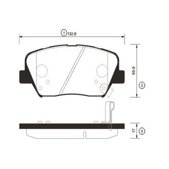 Колодки гальм OLD CKKK-50 CTR GK0556