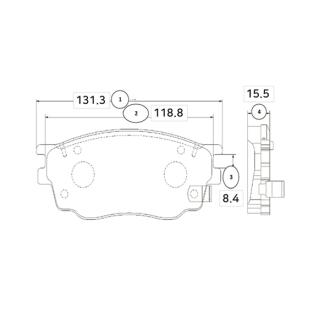 Колодки гальм Mazda 6 (GG) передн. OLD CKMZ-9 CTR GK0655
