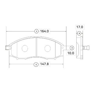 Колодки гальм Nissan Navara OLD CKN-11 CTR GK0726