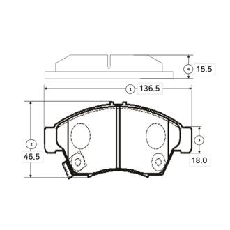 Колодки гальм Suzuki Liana 01- передн. OLD CKS-3 CTR GK0943