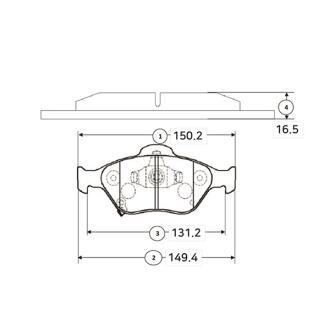 Колодки гальм Toyota Yaris передн. OLD CKT-165 CTR GK1178