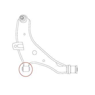 Сайлентблок важеля передня вісь Nissan Almera 00-12 CTR GV1004