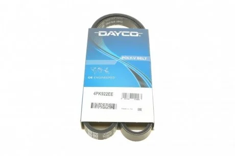 Ремінь генератора поліклиновий DAYCO 4PK922EE